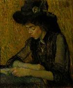 Pier Leone Ghezzi A reading lady Spain oil painting artist